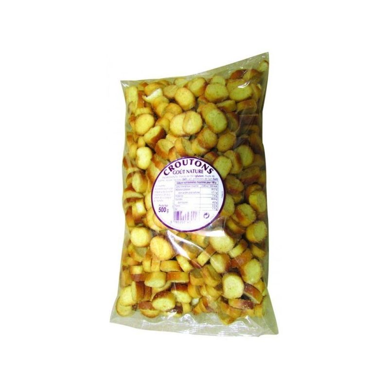 Tipiak Croûtons Ronds Nature, Le Sachet De 500G