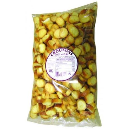 Tipiak Croûtons Ronds Nature, Le Sachet De 500G