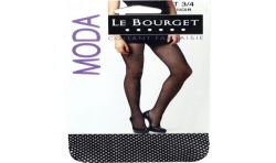 Le Bourget Collant Moda Résille T3/4 Noir