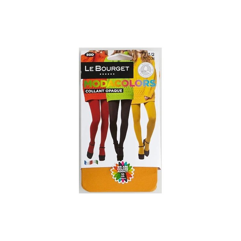 Le Bourget Collant Moda Colors Jaune T1/2