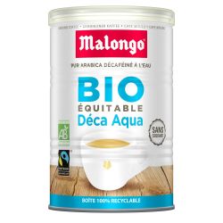 Malongo Café Bio Moulu Décaféiné : La Boite De 250G