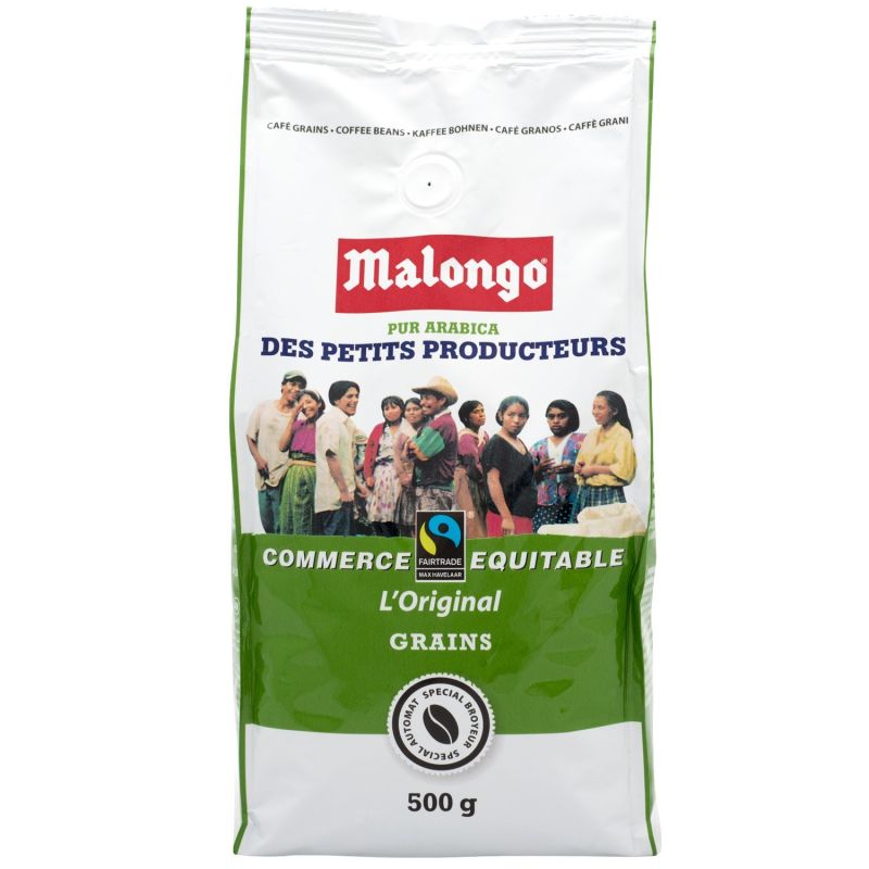 Malongo Café En Grains Arabica Des Petits Producteurs : Le Sachet De 500 G