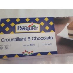 Pasquier 800G Croustillant 3 Chocolats