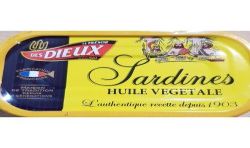 Le Trésor Des Dieux Sardines À L'Huile Végétale 1/10 69 Gr