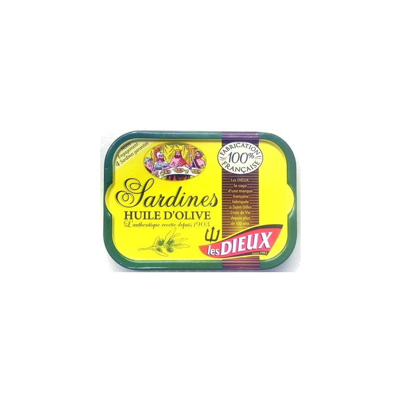 Le Trésor Des Dieux Sardines À L'Huile D'Olive 1/6 115G