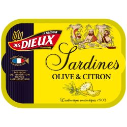 Le Trésor Des Dieux Sardines Olive Et Citron 1/6 115 Gr