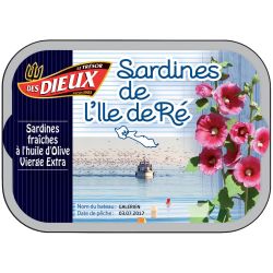 Le Trésor Des Dieux Sardines À L'Huile D'Olive Vierge Extra : La Boite De 115G