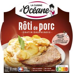 La Cuisine D'Océane Plat Cuisiné Rôti Porc/Gratin Dauphinois : L'Assiette De 300 G