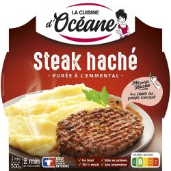 La Cuisine D'Océane Plat Cuisiné Steak Haché/Purée Emmental : L'Assiette De 300 G