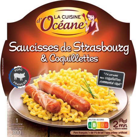 La Cuisine D'Océane Saucisse De Strasbourg Coquillettes 300G