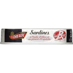 Le Trésor Des Dieux Sardines À L'Huile D'Olive & Piment D'Espelette Label Rouge 115G