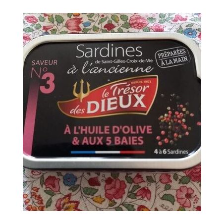 Le Tresor 1/6 Sardine H-O & 5 Baies 115G