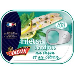 Le Trésor Des Dieux Filets De Sardines Au Thym Et Citron 100Gr
