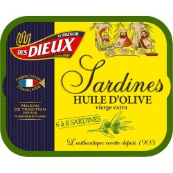 Le Trésor Des Dieux Sardines À L'Huile D'Olive : La Boîte De 173G