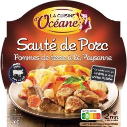 La Cuisine D'Océane Sauté De Porc Pommes Terre : L'Assiette 300 G