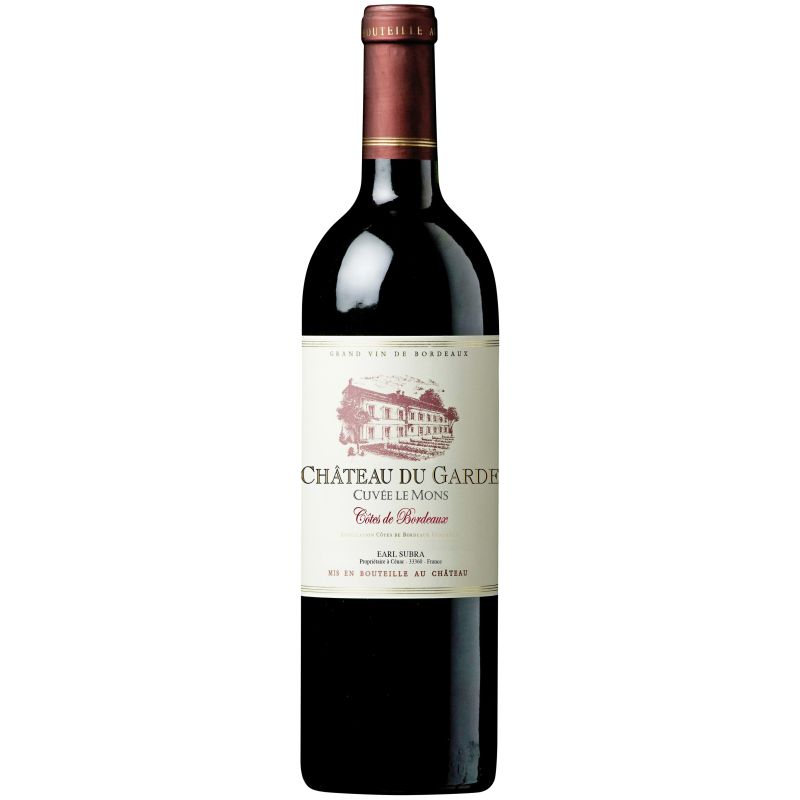 Château Du Garde Cuvée Le Mons A.O.P. Côtes De Bordeaux Rouge 2016 : La Bouteille 75Cl