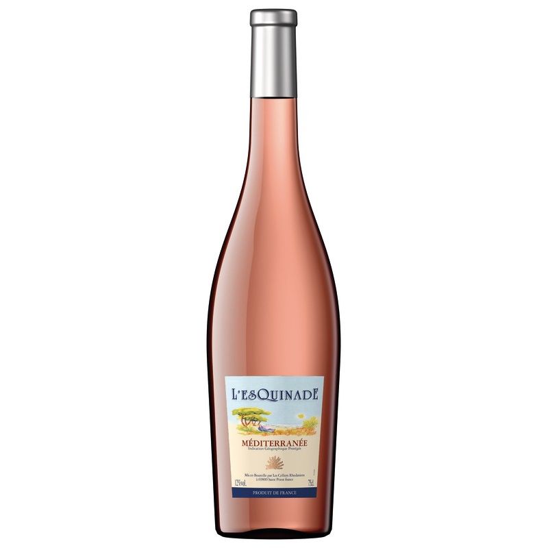Les Celliers Rhodanien Vin Rosé Igp L'Esquinade Méditerranée 12% : La Bouteille De 75Cl