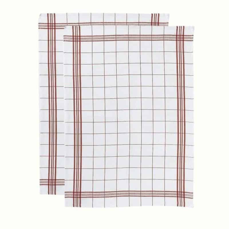 Les Belles Cocottes 2 Torchons Tisse Teint