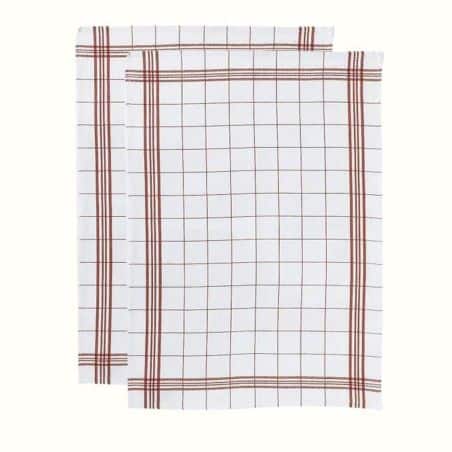 Les Belles Cocottes 2 Torchons Tisse Teint