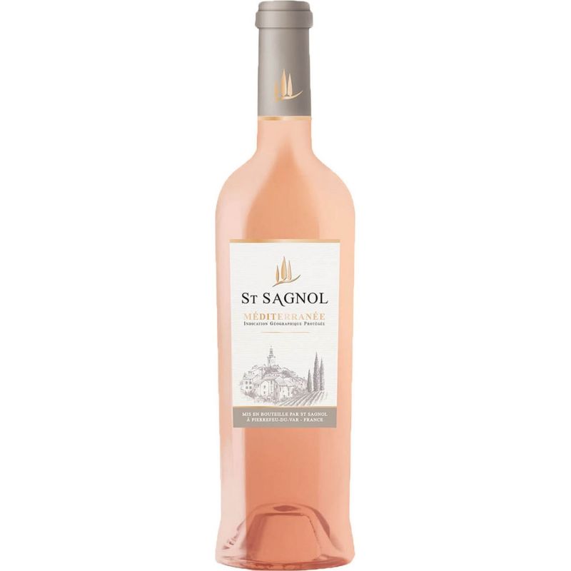 Saint Sagnol Vin Rosé Provence I.G.P Mediterranée : La Bouteille De 75Cl