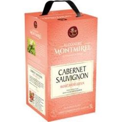 Alexandre Montmirel Cabernet Sauvigon Rosé Moelleux Bib 5L
