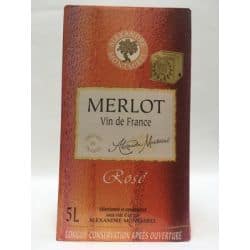 Alexandre Montmirel Vin De France Merlot Rosé 12% Bib 5L