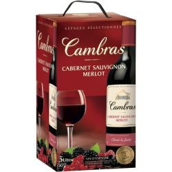 Cambras Espagne Cabernet-Sauvignon, Merlot Vin D'Espagne Rouge 5L