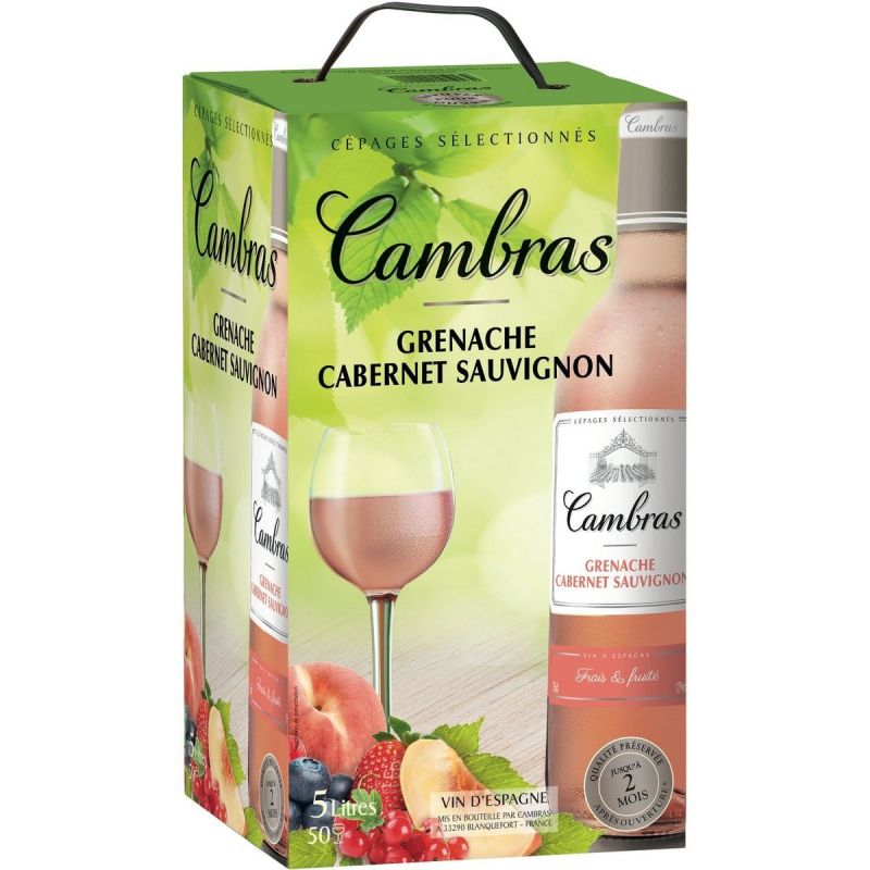 Cambras Grenache Cabernet Sauvignon Rosé 12% 5L