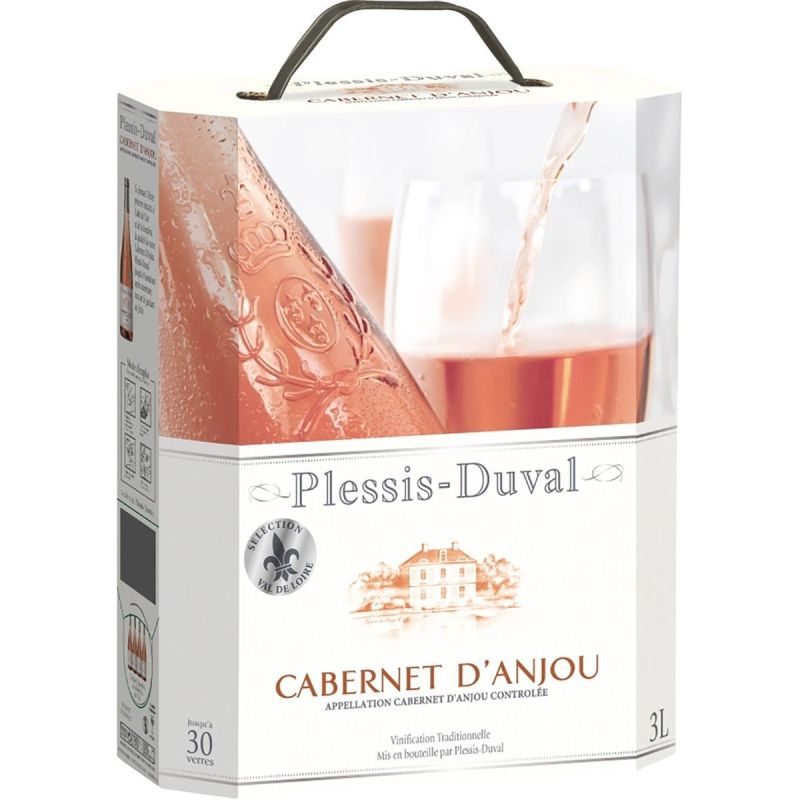 Plessis-Duval Aop Cabernet-D'Anjou Vinification Traditionnelle Rosé 3L