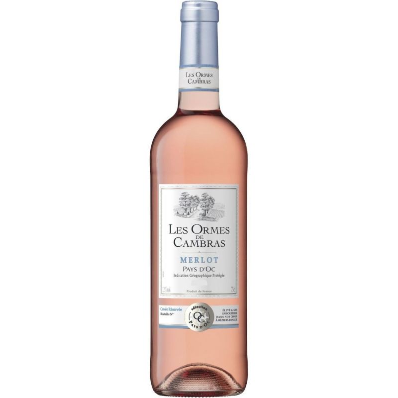 Les Ormes De Cambras Igp Pays-D'Oc Merlot Cuvée Réservée Rosé 75Cl