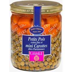 Gillet Contres Petits Pois Extra Fins Et Mini Carottes Dites Parisiennes 44.6Cl