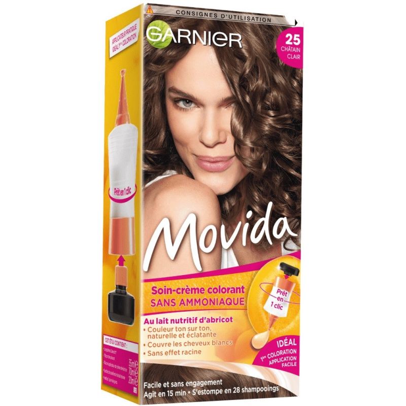 Movida Garnier Coloration Temporaire Sans Ammoniaque Châtain Clair 25