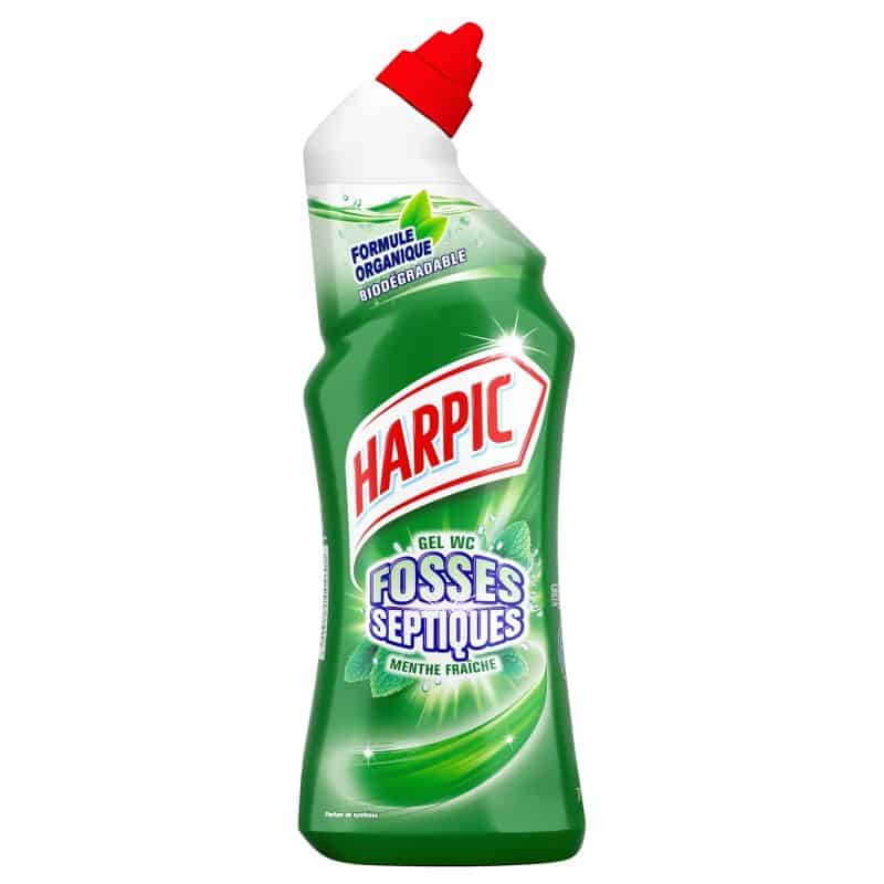 Harpic Gel Wc Fosses Septiques Menthe : Le Flacon De 750 Ml