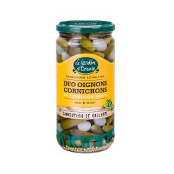 Jard.Orant Le Jardin D'Orante Duo Oignons Cornichons Et Estragon Frais : Bocal De 360G Net Égoutté