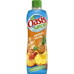 Oasis Sirop Ananas Pêche 75Cl