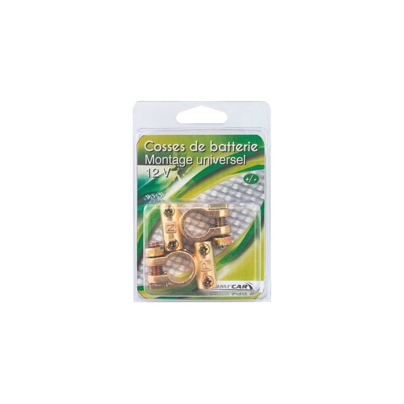 Lumi'Car Cosses De Batterie Montage Universel 12V