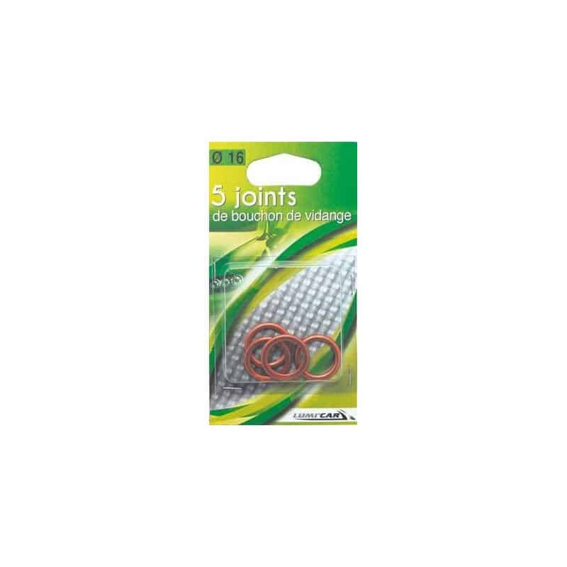 Lumi'Car Jointes De Bouchon Vidange Diamètre 16 X5