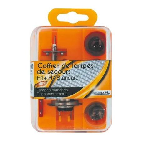 Lumi'Car Coffret De Lampes Secours H1 + H7 Standard