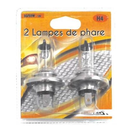 Lumi'Car Lampes De Phare H4 X2