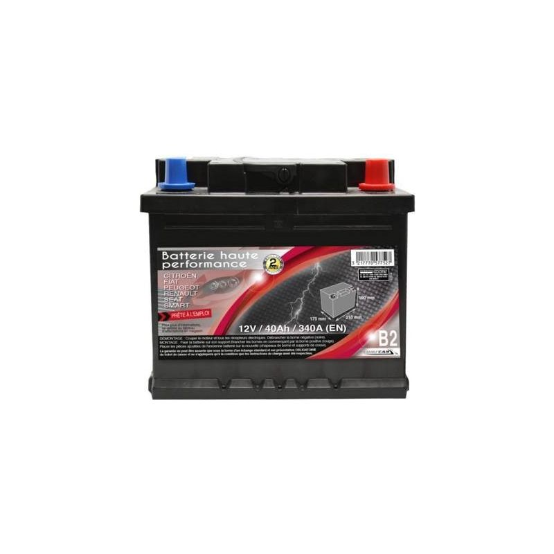 Lumi'Car Batterie Haute Performance B2 12V/40Ah/340A