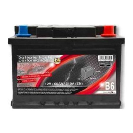 Lumi'Car Batterie Haute Performance B6 12V/60Ah/510A