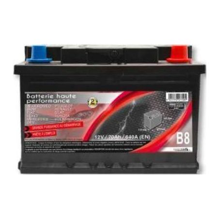 Lumi'Car Batterie Haute Performance B8 12V/70Ah/640A