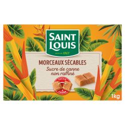 Saint Louis Sucre Morceaux Sécables De Canne : La Boite 1Kg