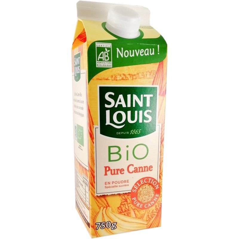 Saint Louis Sucre Poudre Pure Canne Roux Label Bio 750G