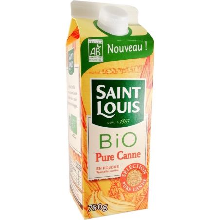 Saint Louis Sucre Poudre Pure Canne Roux Label Bio 750G