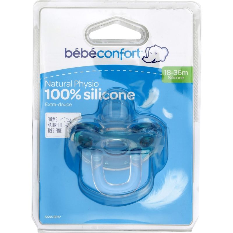 Sucettes physiologique silicone 18 à 36 mois TIGEX