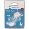 Bebeconfor Bébé Confort Lot De 2 Sucettes Natural Physio En Silicone - 6/18 Mois Sweet Bunny Bleu Et Rouge