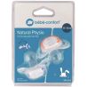 Bebeconfor Bébé Confort Lot De 2 Sucettes Natural Physio En Silicone - 18/36 Mois Sweet Bunny Bleu Et Rouge