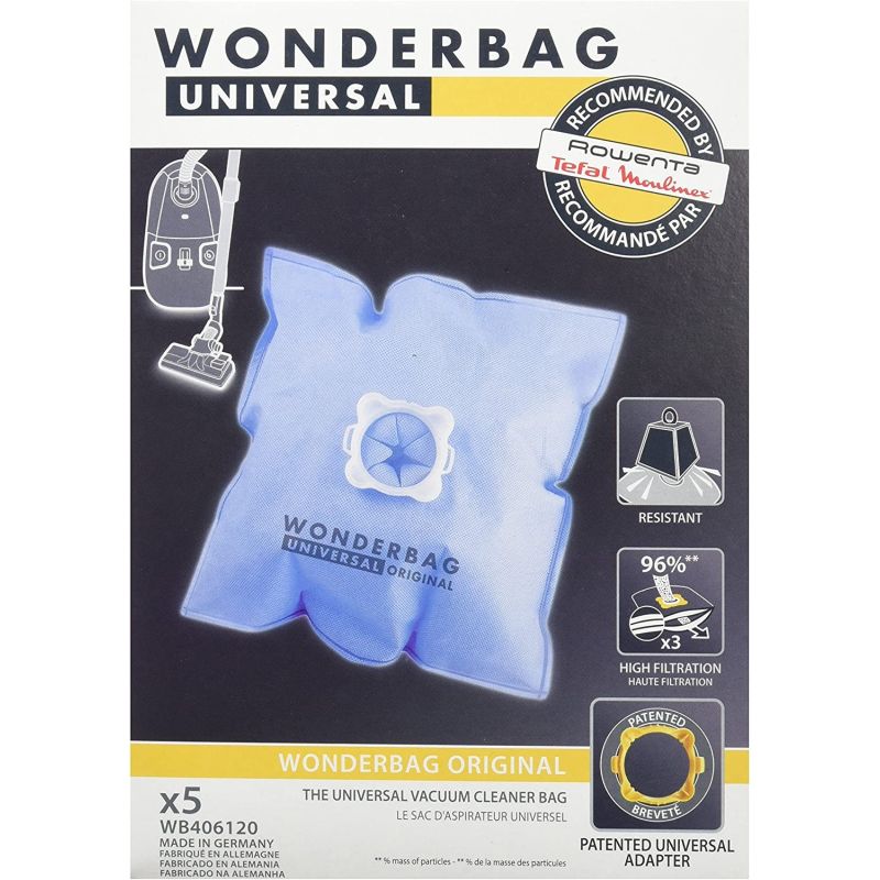 Rowenta Wonderbag Wb406120 Boite De 5 Sacs Aspirateur Classic