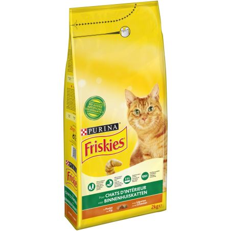 Friskies Croquettes Pour Chat Poulet Légumes : Le Sac De 2 Kg
